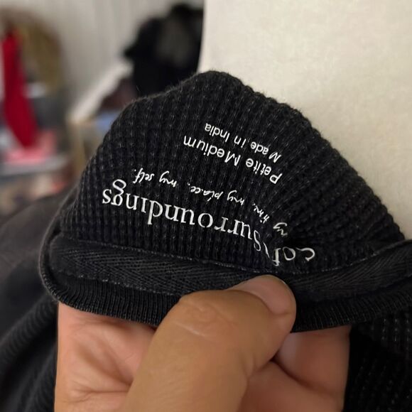 Soft surroundings cold shoulder waffle knit blouse - Picture 5 of 5